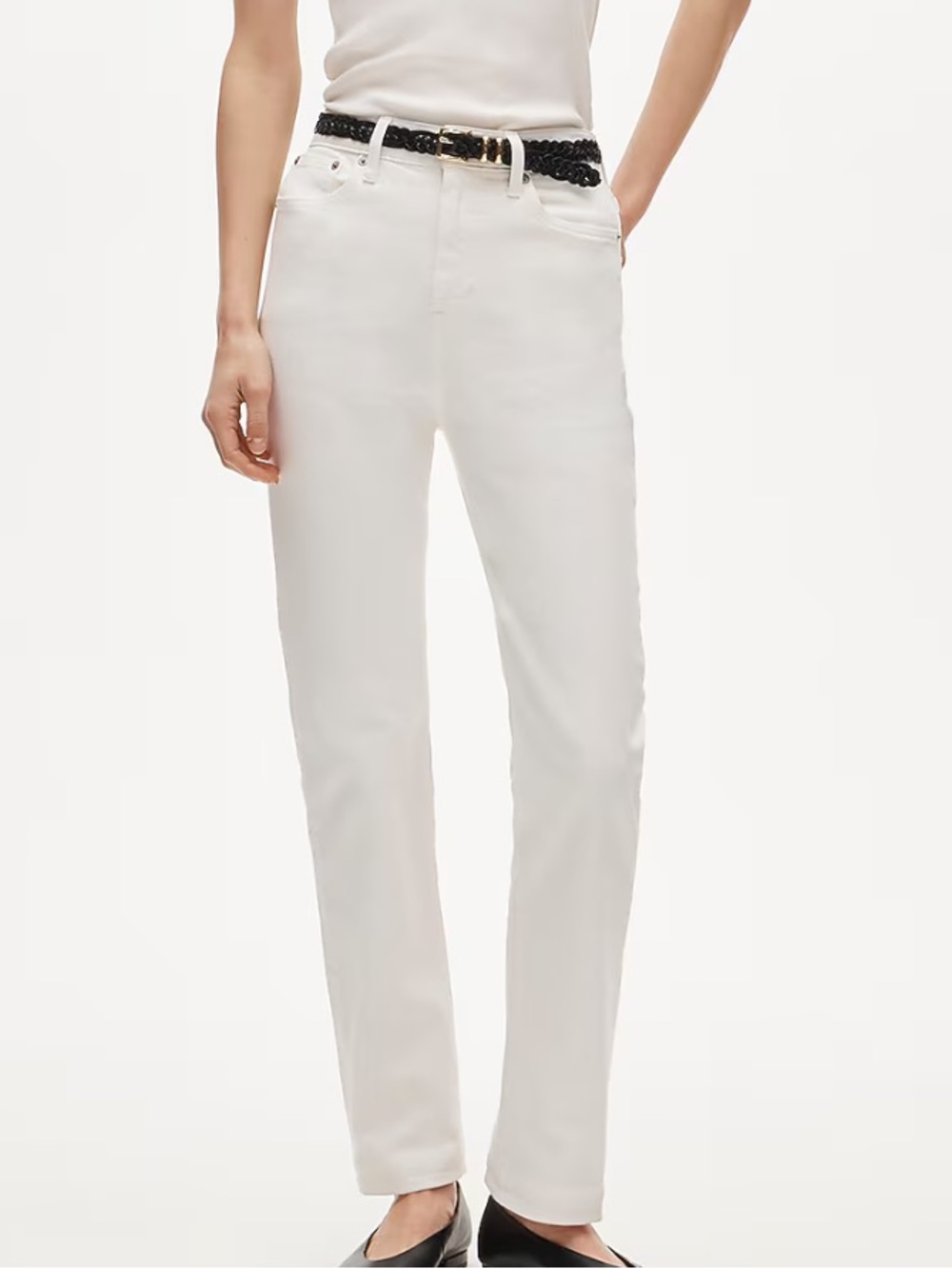 J Crew Nipped Straight Jean In Stretch